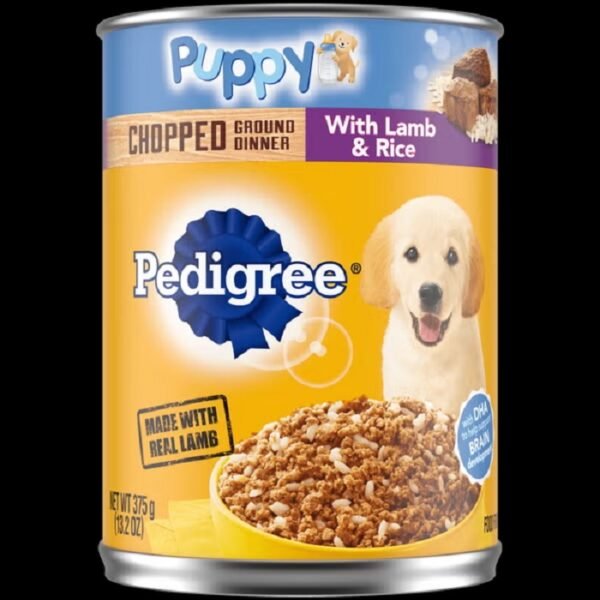 PEDIGREE® Wet Dog Food PUPPY® Complete Nutrition - Chopped Ground Dinner with Lamb & Rice