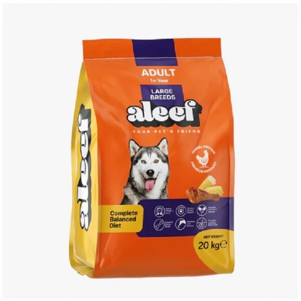 Aleef Dry Food For Adult Dogs - Large Breeds (20 KG)