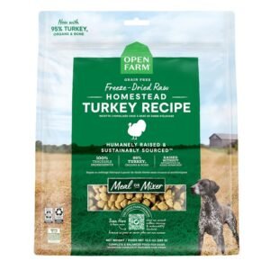 Open Farm Freeze Dried Raw Homestead Turkey Dog Food & Dog Food Topper, 22Oz