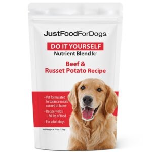 JustFoodForDogs Do It Yourself Nutrient Blend Beef & Russet Potato Recipe for Dogs